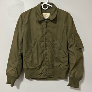 Vintage Military Bomber Flight Jacket